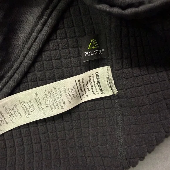 Patagonia Men's R1 Airgrid Quarter Zip Pullover Fleece Medium Grey - Picture 3 of 7